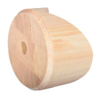 Hörnfäste stallampa furu Ø12cm