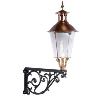 Vägglampa gjutjärn konisk H:115cm