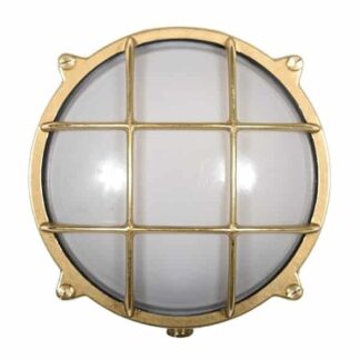 Alcudia mässing frostad Väggbelysning