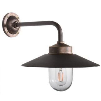 Stallampa Smögen rak 90 antikmässing/koppar