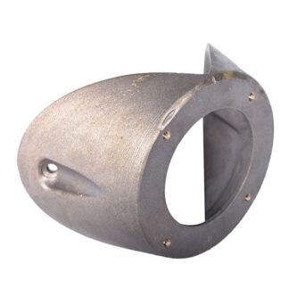 Hörnfäste stallampa gjuten Ø12cm mässing