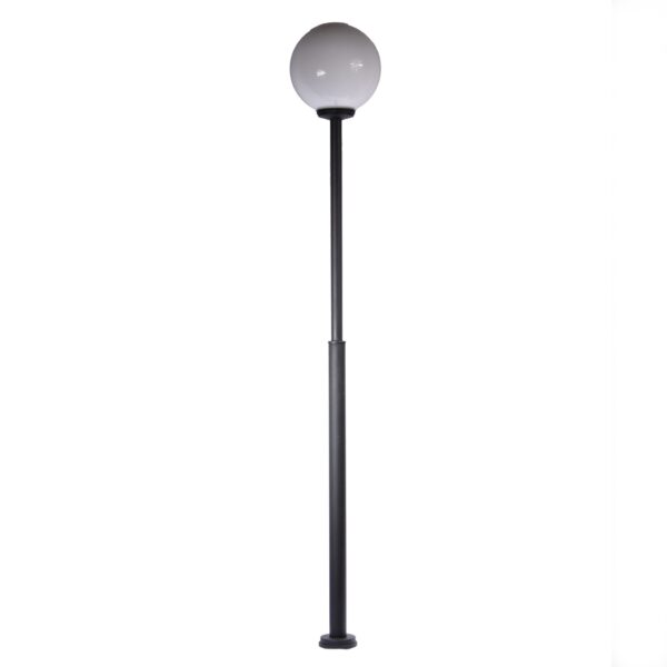 Funkisstolpe med glob H:280cm