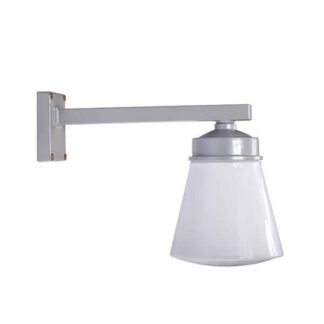 Funkislampa rak koniskt glas